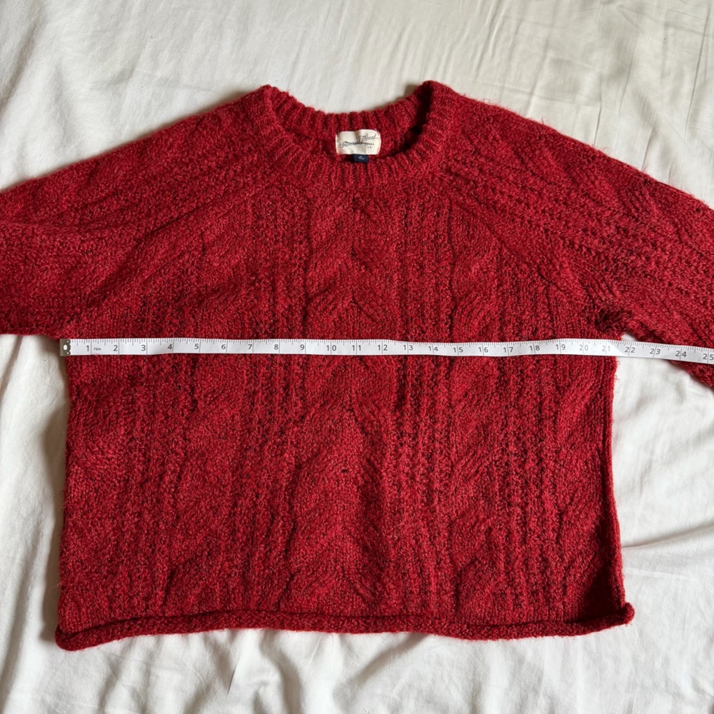 Universal Thread Red Cable Knit Sweater - Picture 3 of 5